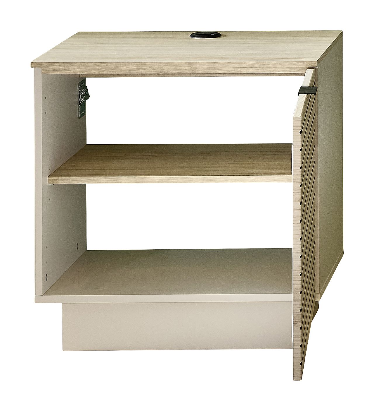 Nábytek do obývacího pokoje ALBA II._ spodní díl 10 S1 RM 31_ rozměry š/v/h_ 60/51/44 cm_ volitelná závěsná varianta bez soklu nebo stojící varianta se soklem_ otevřený_ obr. 12 Nábytek do obývacího pokoje ALBA II._ spodní díl 10 S1 RM 31_ rozměry š/v/h_ 60/51/44 cm_ volitelná závěsná varianta bez soklu nebo stojící varianta se soklem_ otevřený_ obr. 12