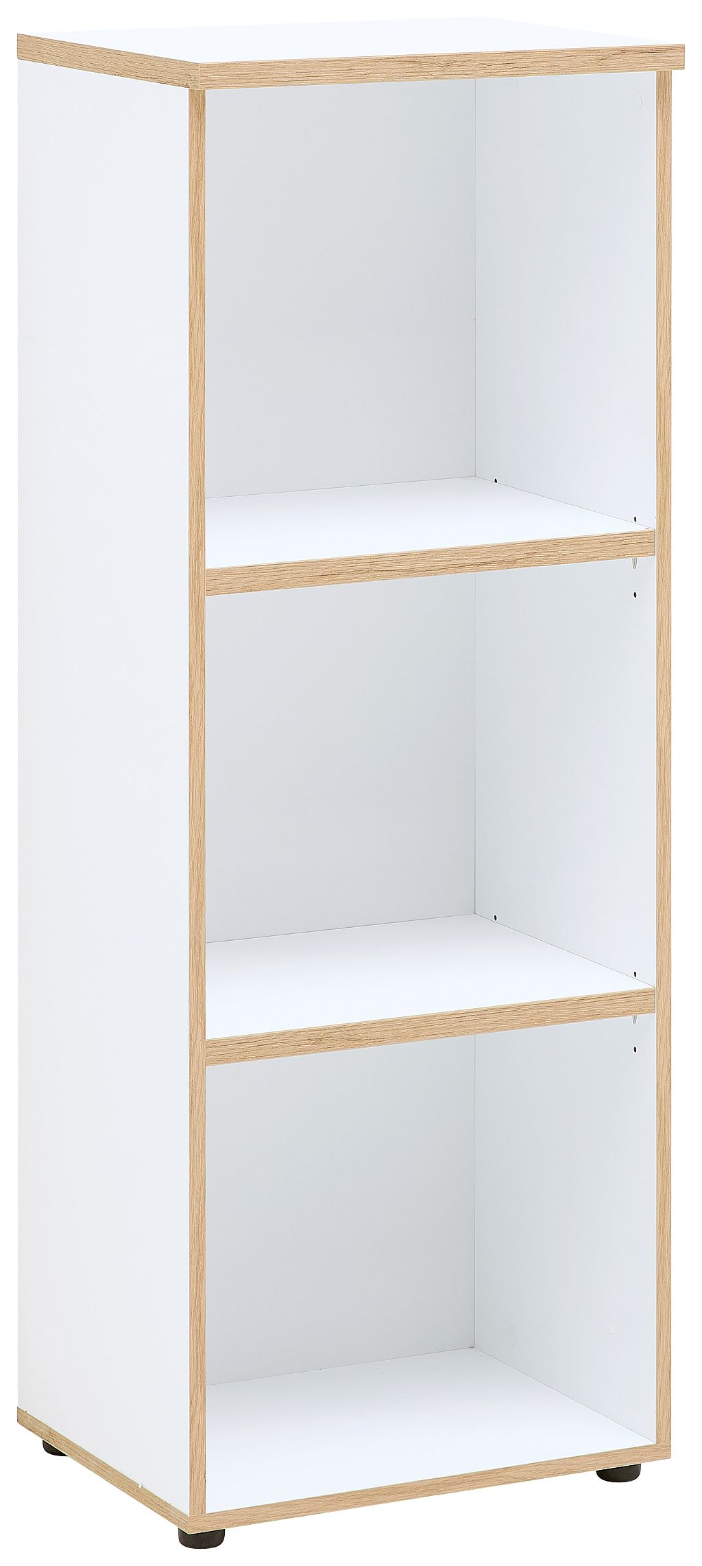 Nábytek do pracovny a kanceláře VANCOUVER WH_ regál 50 35 WH 14_ rozměry š/v/h_ 45/122/38 cm_ šikmý pohled_ obr. 13 Nábytek do pracovny a kanceláře VANCOUVER WH_ regál 50 35 WH 14_ rozměry š/v/h_ 45/122/38 cm_ šikmý pohled_ obr. 13