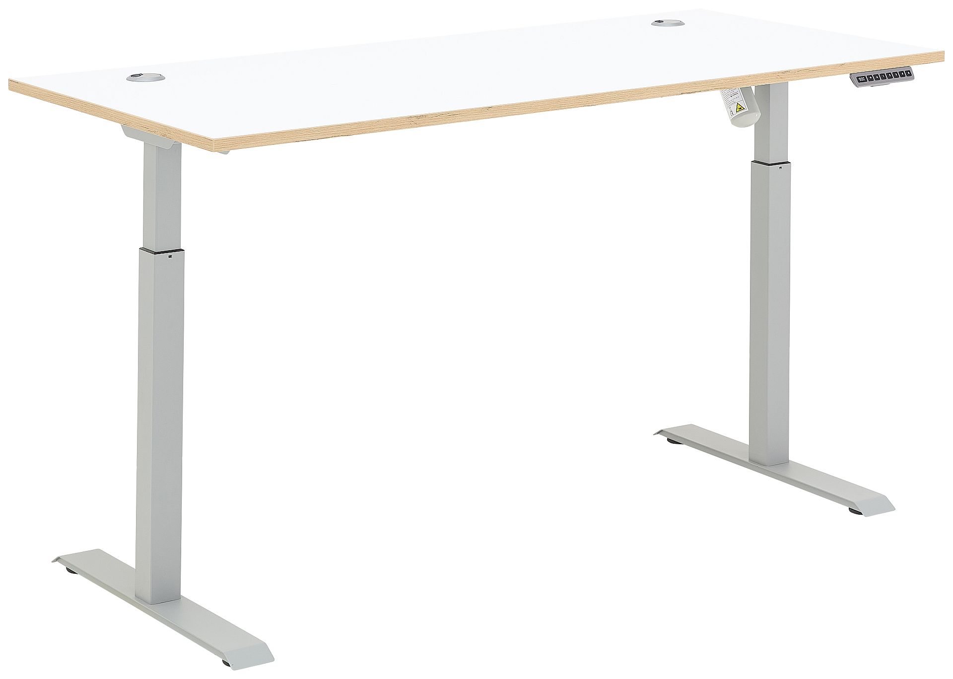 Nábytek do pracovny a kanceláře VANCOUVER WH_ psací stůl 50 35 WH 25_ rozměry š/v/h_ 160/72/77 cm_ s výškově nastavitelnou pracovní deskou stolu od 72 cm do 120 cm, včetně motoru s paměťovou funkcí_ ve fázi polohování_ obr. 21 Nábytek do pracovny a kanceláře VANCOUVER WH_ psací stůl 50 35 WH 25_ rozměry š/v/h_ 160/72/77 cm_ s výškově nastavitelnou pracovní deskou stolu od 72 cm do 120 cm, včetně motoru s paměťovou funkcí_ ve fázi polohování_ obr. 21
