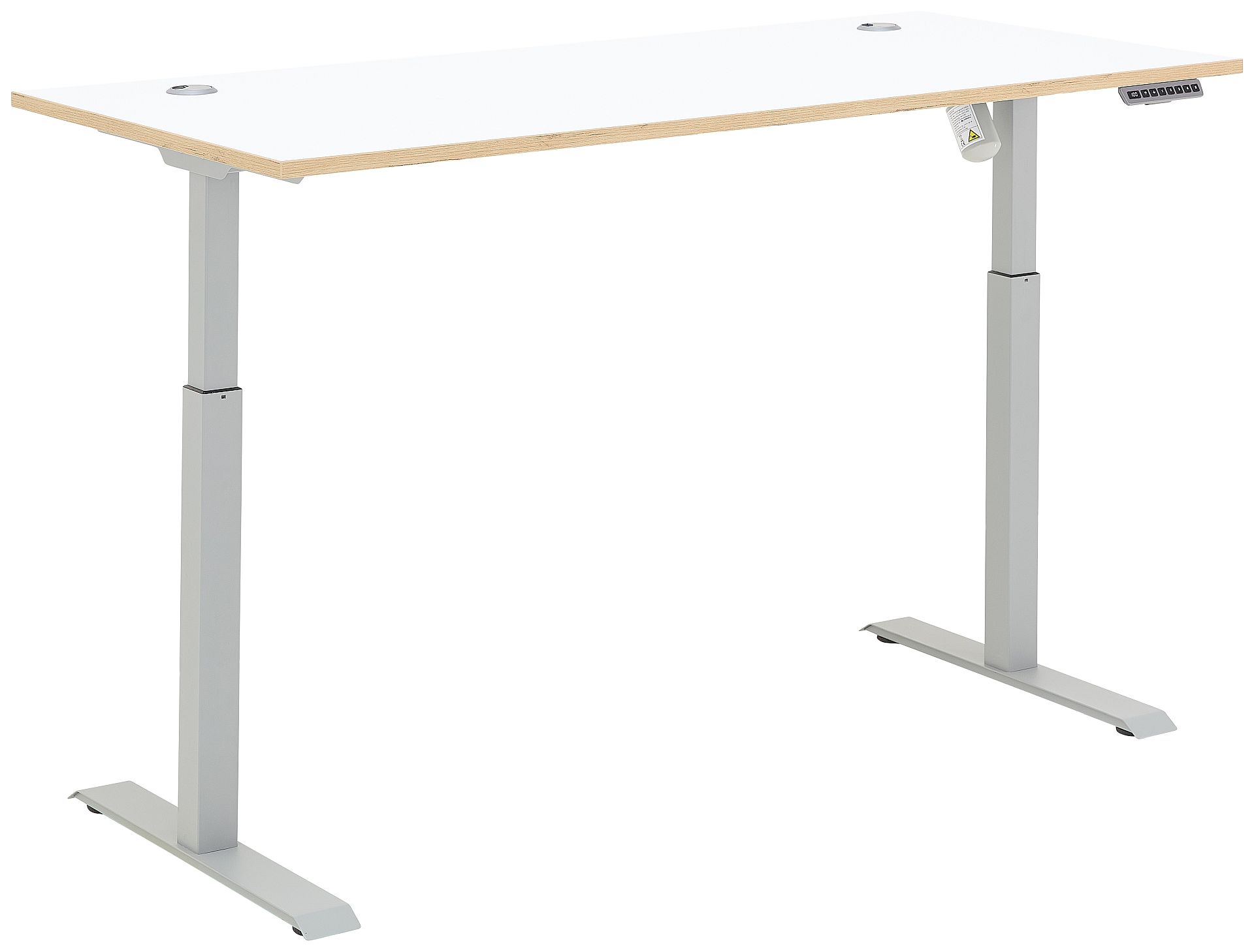 Nábytek do pracovny a kanceláře VANCOUVER WH_ psací stůl 50 35 WH 25_ rozměry š/v/h_ 160/72/77 cm_ s výškově nastavitelnou pracovní deskou stolu od 72 cm do 120 cm, včetně motoru s paměťovou funkcí_ ve fázi polohování_ obr. 22 Nábytek do pracovny a kanceláře VANCOUVER WH_ psací stůl 50 35 WH 25_ rozměry š/v/h_ 160/72/77 cm_ s výškově nastavitelnou pracovní deskou stolu od 72 cm do 120 cm, včetně motoru s paměťovou funkcí_ ve fázi polohování_ obr. 22
