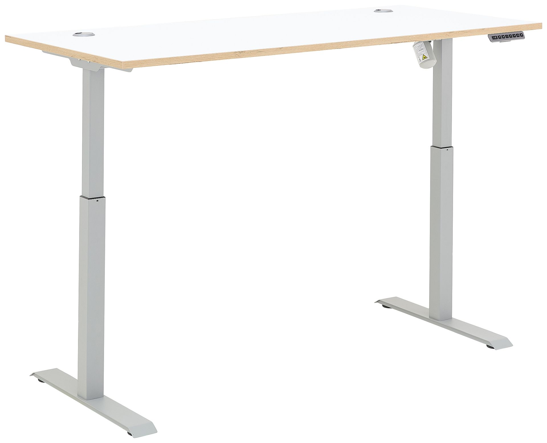 Nábytek do pracovny a kanceláře VANCOUVER WH_ psací stůl 50 35 WH 25_ rozměry š/v/h_ 160/72/77 cm_ s výškově nastavitelnou pracovní deskou stolu od 72 cm do 120 cm, včetně motoru s paměťovou funkcí_ ve fázi polohování_ obr. 23 Nábytek do pracovny a kanceláře VANCOUVER WH_ psací stůl 50 35 WH 25_ rozměry š/v/h_ 160/72/77 cm_ s výškově nastavitelnou pracovní deskou stolu od 72 cm do 120 cm, včetně motoru s paměťovou funkcí_ ve fázi polohování_ obr. 23