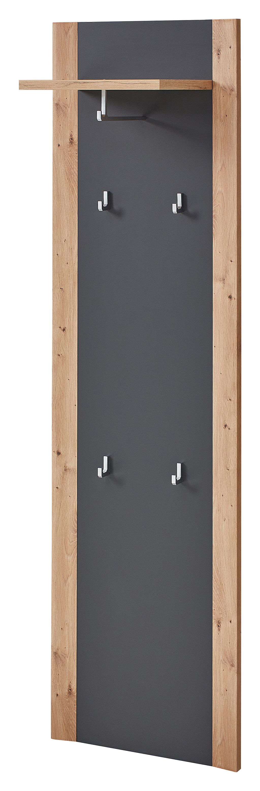 Předsíňový nábytek PASQUALE_ závěsný šatní panel_ rozměry š/v/h: 48 / 170 / 30 cm_ šikmý pohled_ obr. 9