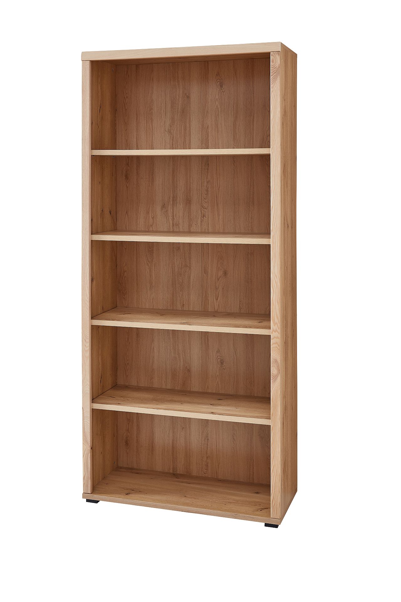 Nábytek do pracovny a kanceláře ATLANTA_ regál 5X 02 HU 06_ rozměry š/v/h_ 90/203/38 cm_ šikmý pohled_ obr. 17 Nábytek do pracovny a kanceláře ATLANTA_ regál 5X 02 HU 06_ rozměry š/v/h_ 90/203/38 cm_ šikmý pohled_ obr. 17