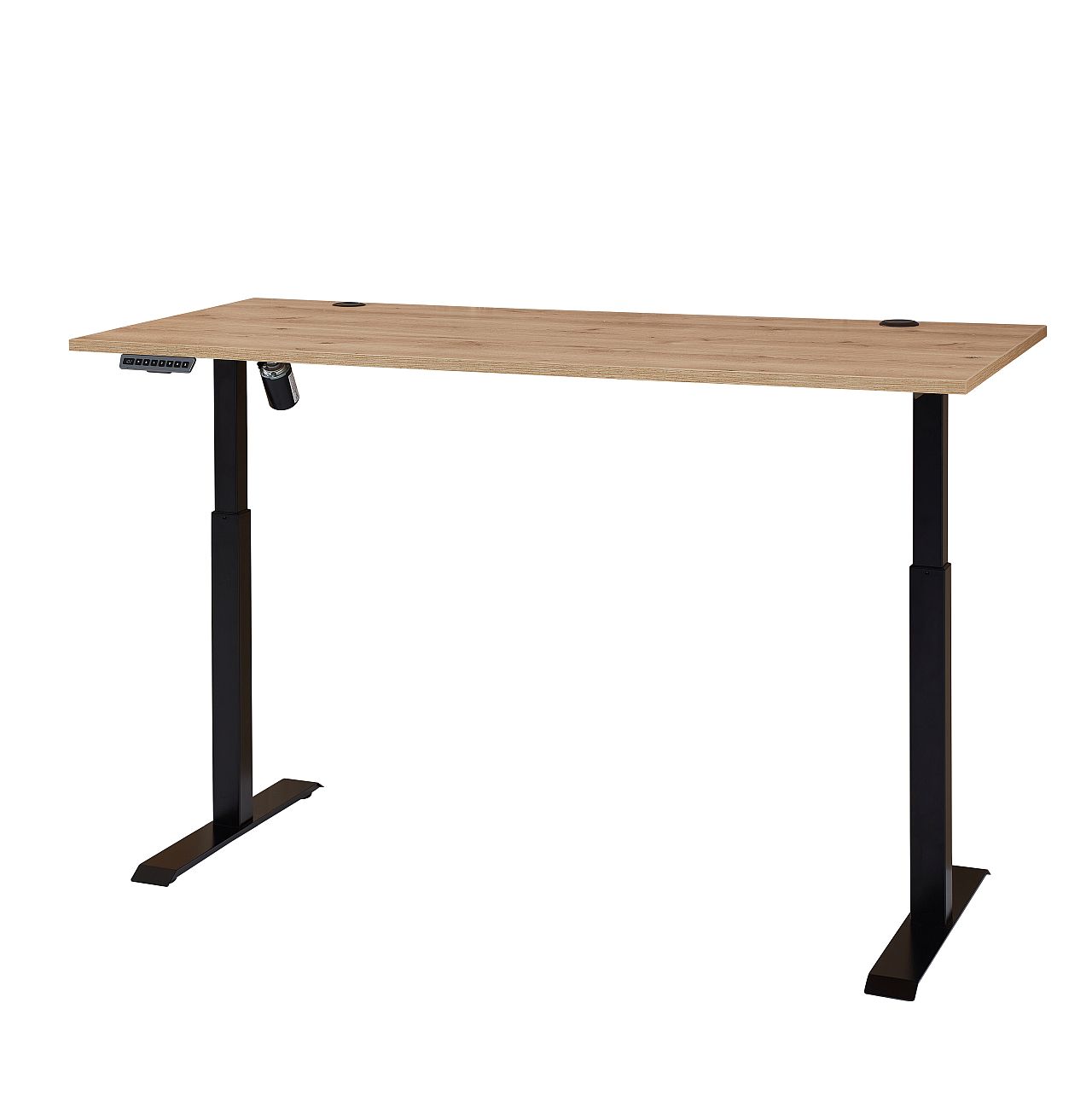 Nábytek do pracovny a kanceláře ATLANTA_ psací stůl 5X 02 HU 27_ rozměry š/v/h_ 160/72/77 cm_ s výškově nastavitelnou pracovní deskou stolu od 64 cm do 129 cm, včetně motoru s paměťovou funkcí_ ve fázi polohování_ obr. 34 Nábytek do pracovny a kanceláře ATLANTA_ psací stůl 5X 02 HU 27_ rozměry š/v/h_ 160/72/77 cm_ s výškově nastavitelnou pracovní deskou stolu od 64 cm do 129 cm, včetně motoru s paměťovou funkcí_ ve fázi polohování_ obr. 34