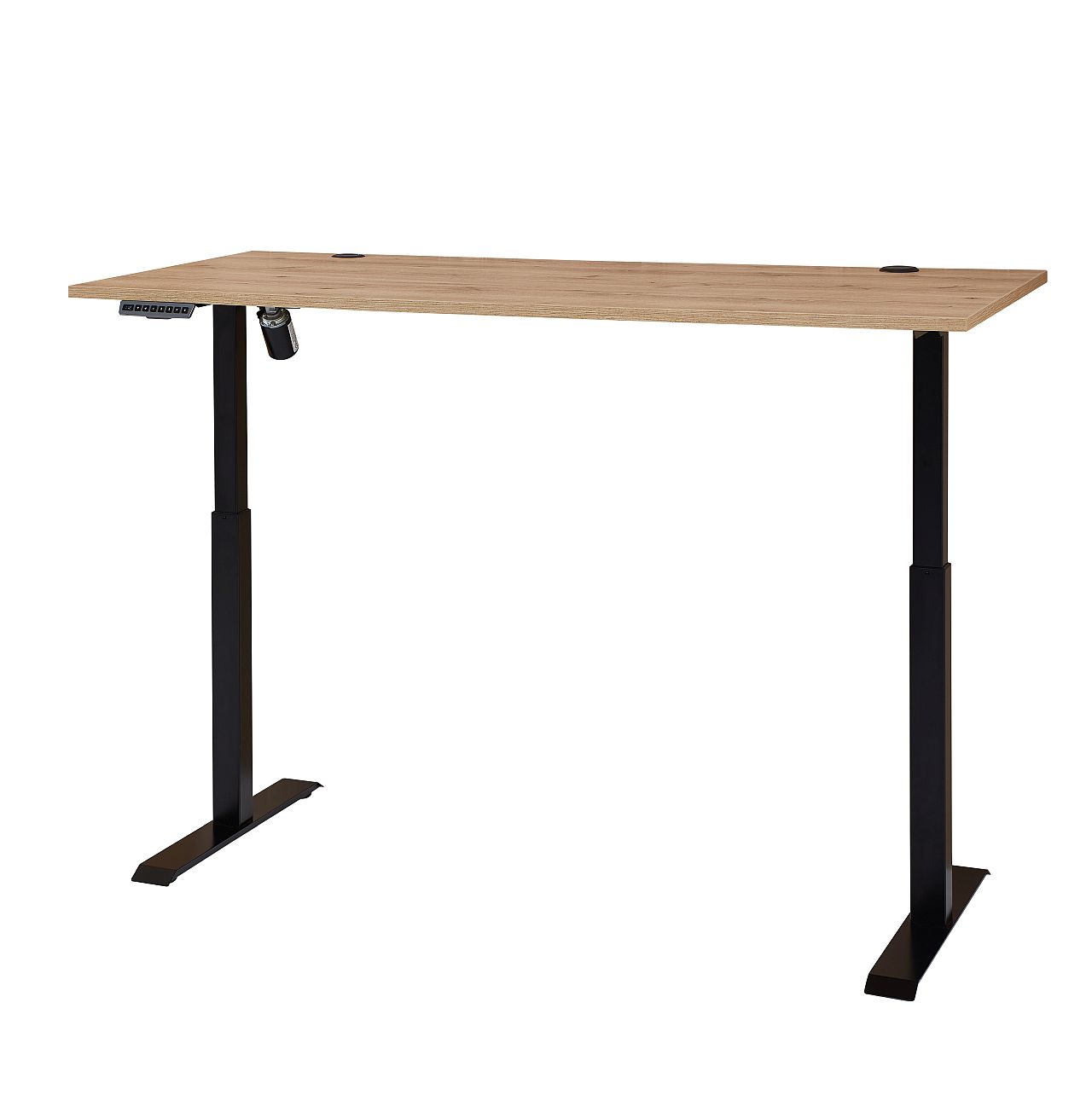 Nábytek do pracovny a kanceláře ATLANTA_ psací stůl 5X 02 HU 27_ rozměry š/v/h_ 160/72/77 cm_ s výškově nastavitelnou pracovní deskou stolu od 64 cm do 129 cm, včetně motoru s paměťovou funkcí_ ve fázi polohování_ obr. 35 Nábytek do pracovny a kanceláře ATLANTA_ psací stůl 5X 02 HU 27_ rozměry š/v/h_ 160/72/77 cm_ s výškově nastavitelnou pracovní deskou stolu od 64 cm do 129 cm, včetně motoru s paměťovou funkcí_ ve fázi polohování_ obr. 35