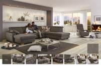 Velká sedací souprava s taburetem - model ARCADIA