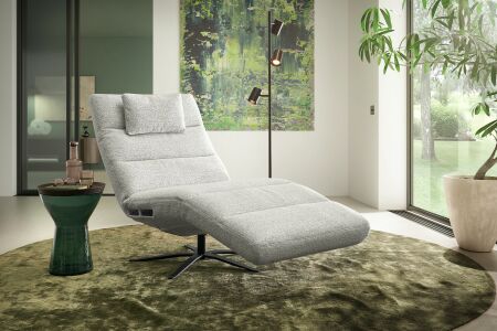 Relaxační lehátko TIFFANY 9801 s motorovým polohováním_ plocha na ležení 82 x 206 cm_  "zátylkový" polštářek za příplatek_ v látce Famous nature (skup. 2)_ obr. 2