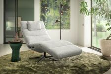 Relaxační lehátko TIFFANY 9801 s motorovým polohováním_ plocha na ležení 82 x 206 cm_  "zátylkový" polštářek za příplatek_ v látce Famous nature (skup. 2)_ obr. 2