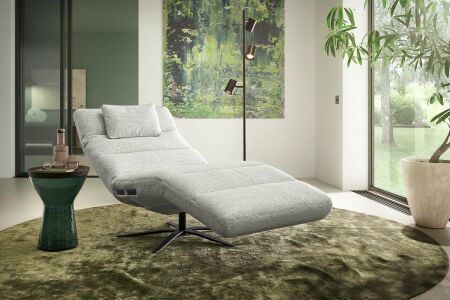 Relaxační lehátko TIFFANY 9801 s motorovým polohováním_ plocha na ležení 82 x 206 cm_  "zátylkový" polštářek za příplatek_ v látce Famous nature (skup. 2)_ obr. 3
