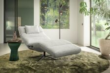 Relaxační lehátko TIFFANY 9801 s motorovým polohováním_ plocha na ležení 82 x 206 cm_  "zátylkový" polštářek za příplatek_ v látce Famous nature (skup. 2)_ obr. 3