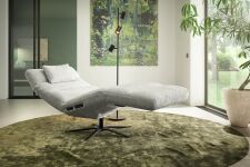 Relaxační lehátko TIFFANY 9801 s motorovým polohováním_ poloha "srdeční váhy"_ plocha na ležení 82 x 206 cm_  "zátylkový" polštářek za příplatek_ v látce Famous nature (skup. 2)_ obr. 4