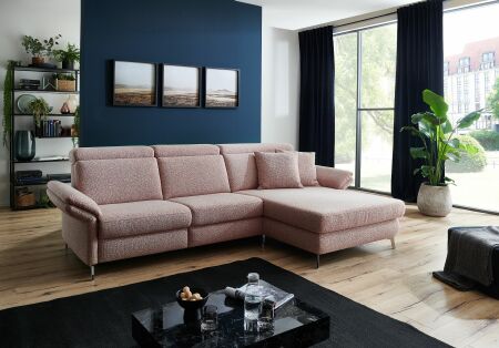 Sedací souprava ANNETTE 1074_ sestava "3sed levý-Longchair maxi pravý"_ rohové rozměry zleva 306 x 182 cm_ polohovatelné opěrky hlavy ve standardu_ ostatní volitelné funkce a příslušenství za příplatek_ v látce Donna rusty melange_ obr. 8