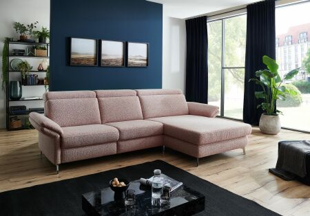 Sedací souprava ANNETTE 1074_ sestava "3sed levý-Longchair maxi pravý"_ rohové rozměry zleva 306 x 182 cm_ polohovatelné opěrky hlavy ve standardu_ ostatní volitelné funkce a příslušenství za příplatek_ v látce Donna rusty melange_ obr. 10