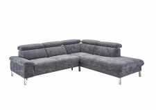 Sedací souprava MELROSE 1082_ sestava 22501 - 62005_ rohové rozměry zleva 272 x 217 cm_ polohovatelné opěrky hlavy ve standardu_ v látce Famous anthrazit_ foto schéma_ obr. 6