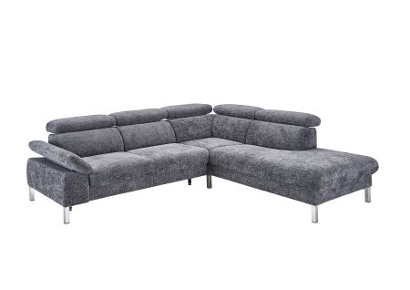 Sedací souprava MELROSE 1082_ sestava 22501 - 62005_ rohové rozměry zleva 272 x 217 cm_ polohovatelné područky_ volitelná funkce za příplatek_ v látce Famous anthrazit_ foto schéma_ obr. 7