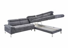 Sedací souprava MELROSE 1082_ sestava 22501 - 62005_ rohové rozměry zleva 272 x 217 cm_ úložný prostor_ volitelná funkce za příplatek_ v látce FAMOUS anthrazit_ foto schéma_ obr. 9