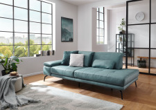 Recamiere COSTA_ typ 3RECLKV_ rozměry š/v/h: 230 / 82 - 100 / 115 cm_ volitelné funkce a polštáře za příplatek_ v látce Galero aqua_ obr. 16 Recamiere COSTA_ typ 3RECLKV_ rozměry š/v/h: 230 / 82 - 100 / 115 cm_ volitelné funkce a polštáře za příplatek_ v látce Galero aqua_ obr. 16