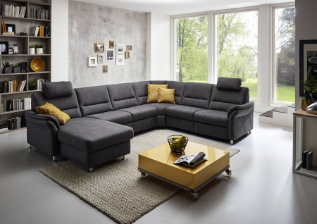 Sedací souprava DAKOTA_ sestava PKSCanMoL_2,5APELEL_PERRR_FAL2,5RWWA1RKSR_ rohové rozměry zleva 173 x 330 x 262 cm_ výška 89/92 cm_ výška s opěrkou hlavy 109-112 cm_ v látce Mammut-grau_ volitelné funkce za příplatek_ obr. 18