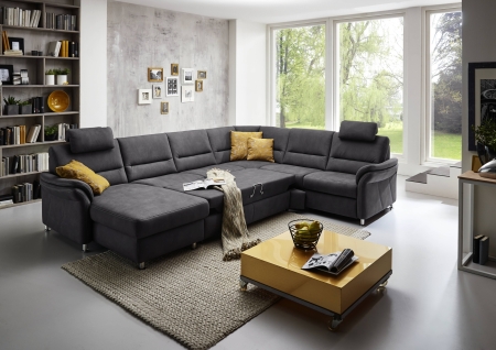 Sedací souprava DAKOTA_ sestava PKSCanMoL_2,5APELEL_PERRR_FAL2,5RWWA1RKSR_ rohové rozměry zleva 173 x 330 x 262 cm_ výška 89/92 cm_ výška s opěrkou hlavy 109-112 cm_ v látce Mammut-grau_ volitelné funkce za příplatek_ obr. 25