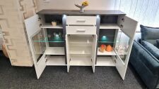 Highboard GRENADA s LED osvětlením_ rozměry š/v/h: 170 / 126 / 43 cm_ otevřený_ vnitřní uspořádání_ foto prodejna_ obr. 2