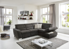 Sedací souprava REGIS_ sestava 2,5L - 1KOGR_ rozměry sestavy zleva 269 x 200 cm_ volitelné funkce a polštáře za příplatek_ v látce Feeling anthrazit_ obr. 14 Sedací souprava REGIS_ sestava 2,5L - 1KOGR_ rozměry sestavy zleva 269 x 200 cm_ volitelné funkce a polštáře za příplatek_ v látce Feeling anthrazit_ obr. 14