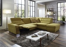 Sedací souprava REGIS_ sestava 3L-1,5KOGR_  rozměry sestavy zleva 295 x 245 cm_ volitelné funkce a polštáře za příplatek_ v látce Gina bambus_ obr. 26