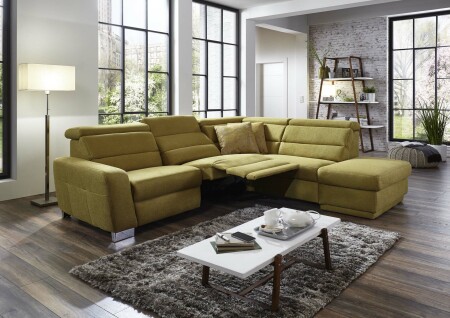 Sedací souprava REGIS_ sestava 3L-1,5KOGR_  rozměry sestavy zleva 295 x 245 cm_ volitelné funkce a polštáře za příplatek_ v látce Gina bambus_ obr. 27