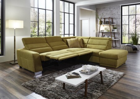 Sedací souprava REGIS_ sestava 3L-1,5KOGR_  rozměry sestavy zleva 295 x 245 cm_ volitelné funkce a polštáře za příplatek_ v látce Gina bambus_ obr. 30