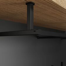 Předsíňový nábytek SYDNEY_ detail reelingu_ kov_ černý matný_ obr. 3