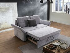Rozkládací pohovka MULTIFLEXX PLUS_ typ 2214_BETT.E_ područka 3 - polohovatelná_ nohy dřevěné černé_ plocha na spaní 140 x 205 cm_ obr. 2