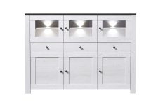 Obývací program ANTWERPEN_highboard 10 71 LL 22_viditelná záda v modřínu_čelní pohled_obr. 49 Obývací program ANTWERPEN_highboard 10 71 LL 22_viditelná záda v modřínu_čelní pohled_obr. 49