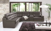 Sedac souprava ARCHIMEDES_ sestava 2,5 FL + E + 1 BB + BK + 1,5 BB + Bok P_ rohov rozmry zleva 320 x 328 cm_ polohovateln oprky hlavy ve standardu_ ostatn voliteln funkce za pplatek_ ke HERMES Smog_ interier_ obr. 1