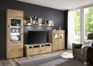 Nvrh obvac sestavy ASTOR_vitrina 09 + TV spodn dl 02 + zvsn police 23 + highboard 17_monost volitelnho LED osvtlen_obr. 1