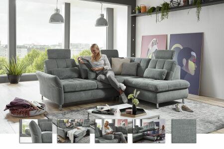Sedací souprava CALETTA_ sestava LALLKS2,5ALST_KSL1PXKOKRKSR_ v látce Belle steel_ foto s náhledy_ obr. 01