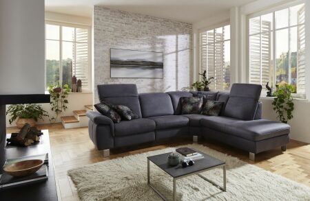 Sedac souprava CAMERON_ sestava sofa 2sed s podrukou vlevo (69) - hlov roh - 1-sed s koncovm taburetem prav (69)_voliteln funkce za pplatek_ v ltce Ares grau_ obr. 23