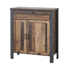 Předsíňový nábytek CARTAGO_ botník 30 95 VV 11_ rozměry š/v/h:  94 / 105 / 40 cm_ šikmý pohled_ obr. 3