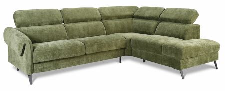 Sedací souprava COCO CHANEL_ sestava 2 FL + EM + OTM P_ rohové rozměry (zleva): 276 x 213 cm_ potah látka (skup.1)_ polohovatelné opěrky hlavy u všech elementů_ obr. 4
