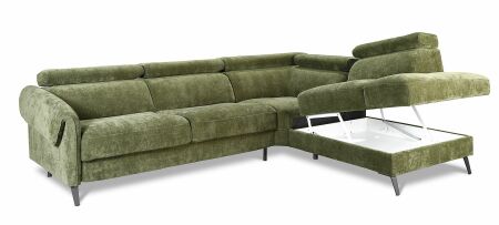 Sedací souprava COCO CHANEL_ sestava 2 FL + EM + OTM P_ rohové rozměry (zleva): 276 x 213 cm_ potah látka (skup.1)_ úložný prostor v elementu Otoman_ obr. 6