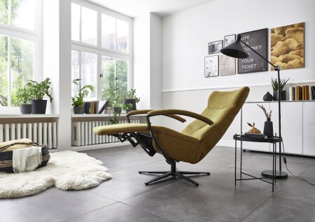 Relaxační křeslo COMFORT-FLEXX_ konfigurace A4_1DRF-V_ v látce Calido curry_ obr. 3