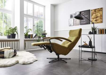 Relaxační křeslo COMFORT-FLEXX_ konfigurace A4_1DRF-V_ v látce Calido curry_ obr. 4