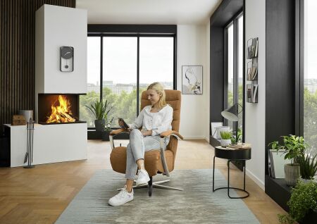 Relaxační křeslo COMFORT-FLEXX_ konfigurace C3_1DRFV_ v látce Calido sun_ obr. 28