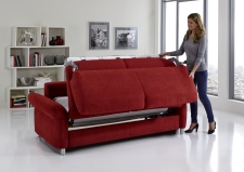 Sofa s funkcí na spaní COMFORT SLEEP_šířka sedáku 162 cm, područky typ 21, plocha na spaní 148 x 200 cm_v látce Kati bordeaux_obr. 12