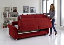Sofa s funkcí na spaní COMFORT SLEEP_šířka sedáku 162 cm, područky typ 21, plocha na spaní 148 x 200 cm_v látce Kati bordeaux_obr. 13