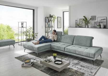 Sedac souprava COSTA_ sestava CanGXMoLKV_3DAhoRSTKV_ rohov rozmry zleva 190 x 328 cm_ vka 82-100 cm_ v ltce Famosa ocean_ obr. 2