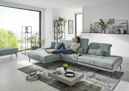 Sedac souprava COSTA_ sestava CanGXMoLKV_3DAhoRSTKV_ rohov rozmry zleva 190 x 328 cm_ vka 82-100 cm_ v ltce Famosa ocean_ obr. 4