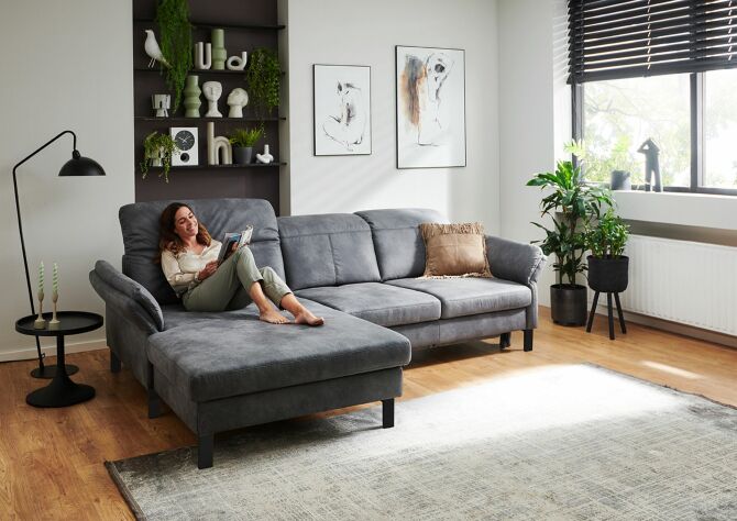 Sedací souprava COURTNEY 1212_ sestava LALmaxi-2,5AR_v látce Savanna grey_ obr. 1