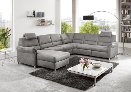 Sedací souprava DAKOTA_ sestava CanMoL_2,5EL_RERR_WA1L2,5RWFAR_ rohové rozměry zleva 173 x 330 x 262 cm_ výška 89/92 cm_ výška s opěrkou hlavy 109-112 cm_ v látce Ledaro-alu_ volitelné funkce za příplatek_ obr. 14