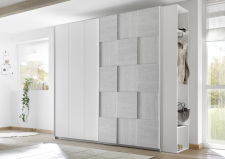 Šatní skříň s posuvnými dveřmi ESPERO (3D-optika) 243x230 cm_regál na šaty s 2 policemi a tačí na ramínka_typy 671705-243-A_674502-42_obr. 12 Šatní skříň s posuvnými dveřmi ESPERO (3D-optika) 243x230 cm_regál na šaty s 2 policemi a tačí na ramínka_typy 671705-243-A_674502-42_obr. 12