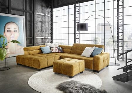 Sedací souprava DIORA_ sestava UBELgroß-2AR_ taburet_ v látce Craft gold_ obr. 6