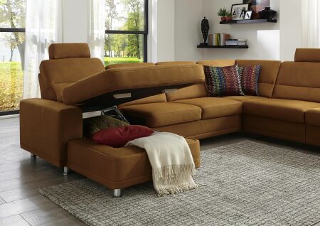 Sedac souprava EMOTION II._ sestava KSCanFL-2,5AEL-1,5KOSRKSR_ v ltce Holiday siena_ detail lonho prostoru_ obr. 18